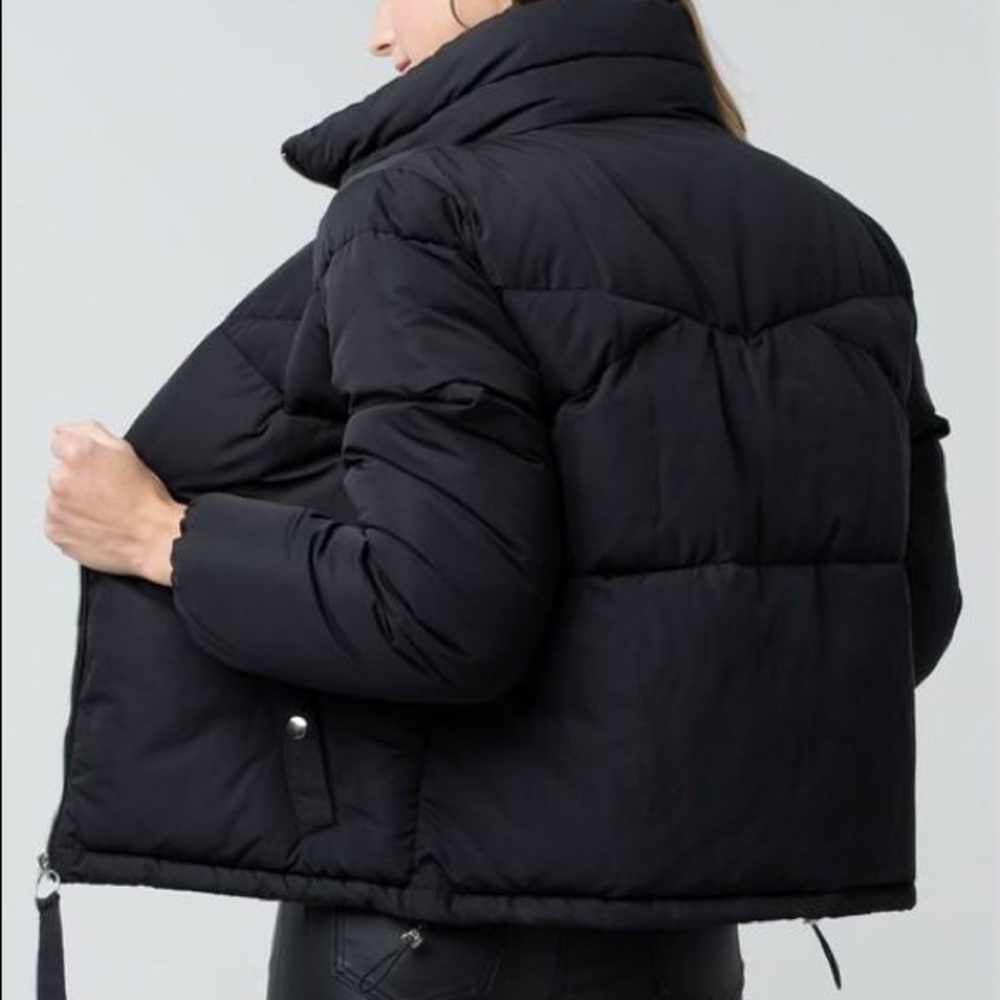 Black puffer jacket